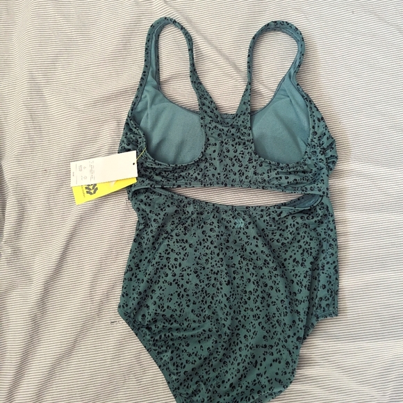 NWT, One piece, leopard print swimsuit - Picture 2 of 5